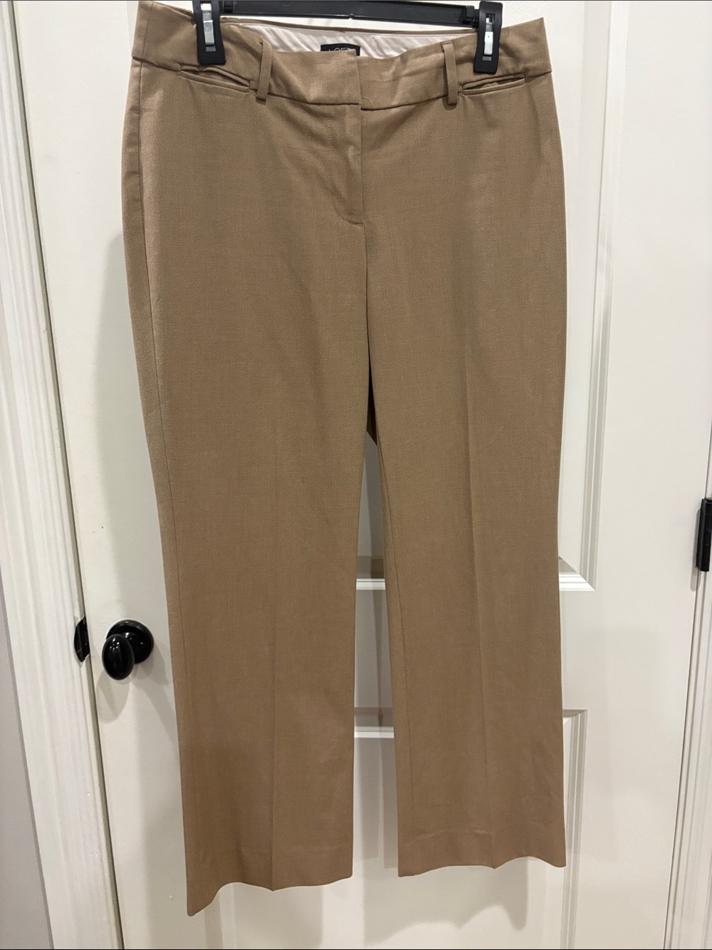 LOFT Women's Tan Straight-Leg Dress Trousers